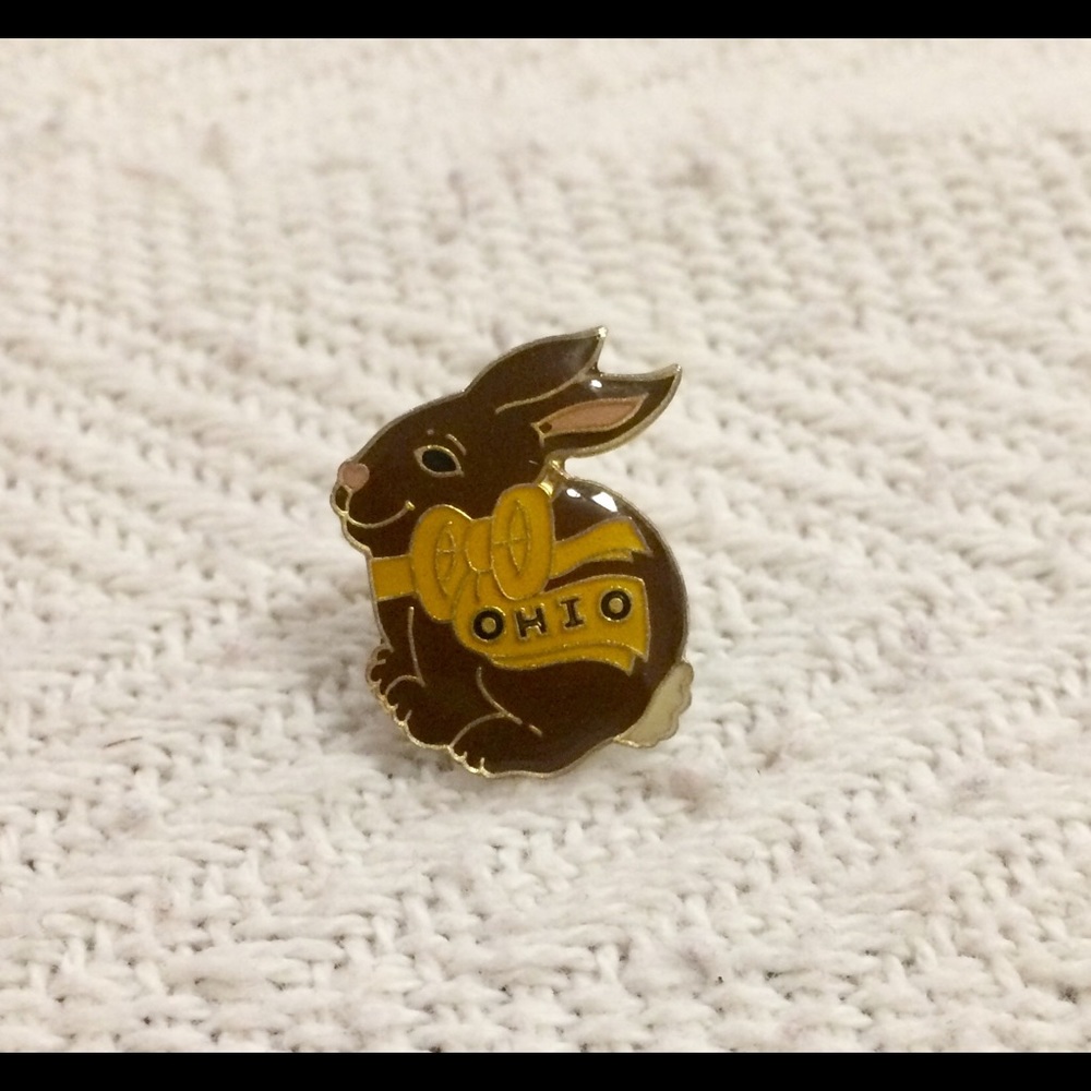 Ohio Bunny Pin